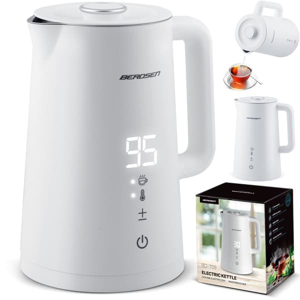 Elkedel 1,7l Berdsen BD-709 hvid