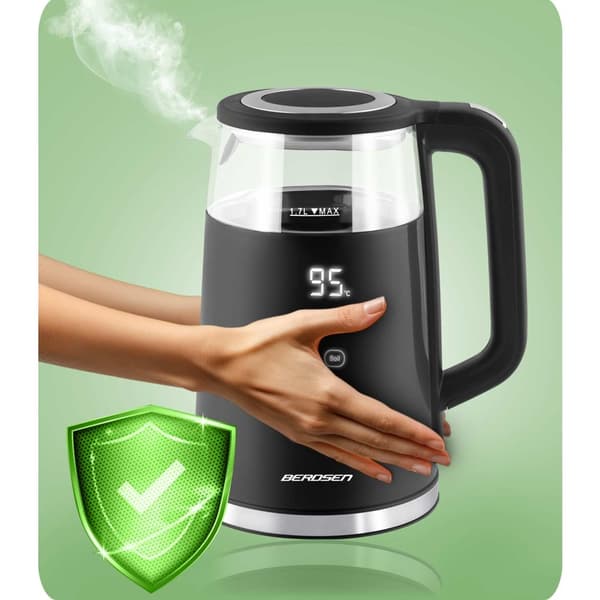 Elektrisk vattenkokare 1,7l Berdsen BD-707 svart