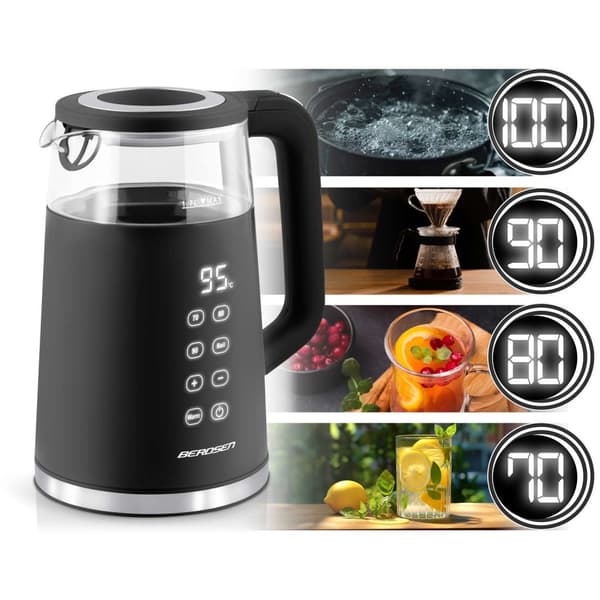 Elektrisk vattenkokare 1,7l Berdsen BD-707 svart