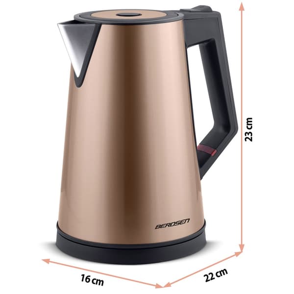 Elkedel 1,7l Berdsen BD-708 kobber