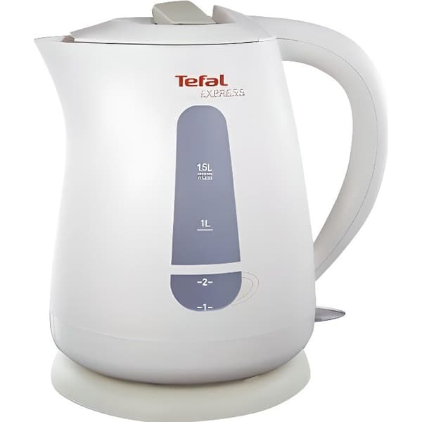 TEFAL Express Eco Vattenkokare (KO299) 1,5L 2200W White-ecru - Sladdlös gjutning - Sladdförvaring