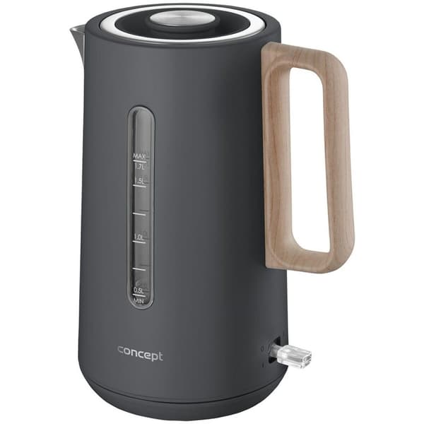 Vattenkokare Concept RK3370 Grå Rostfritt stål 1850-2200 W 1,7 L