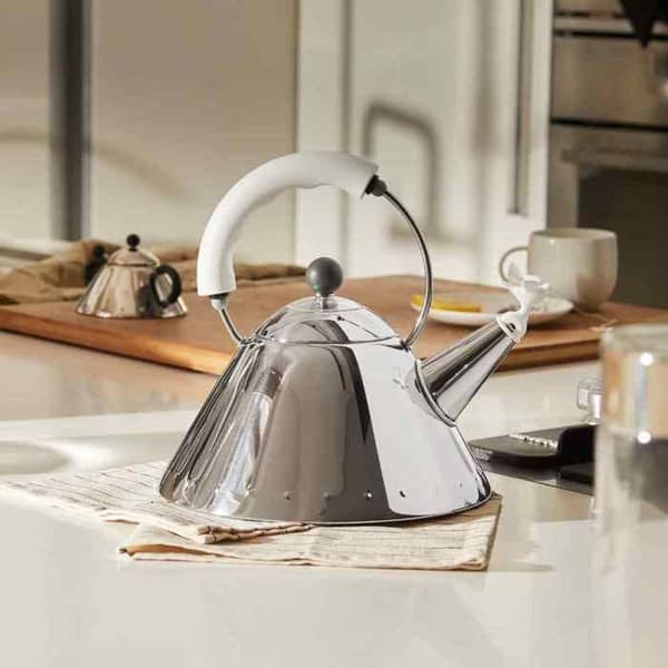 Vattenkokare - Alessi - Fågel - 2 L - Grå - Elegant design