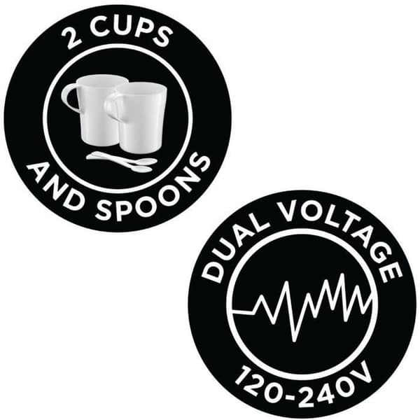 Russell Hobbs 23840-70 0,85L Resevattenkokare 1000W, 2 koppar och skedar ingår