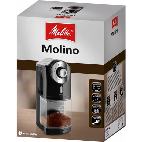 Kaffekvarn Melitta 1019-02 200 g Svart Plast 1000 W 100 W