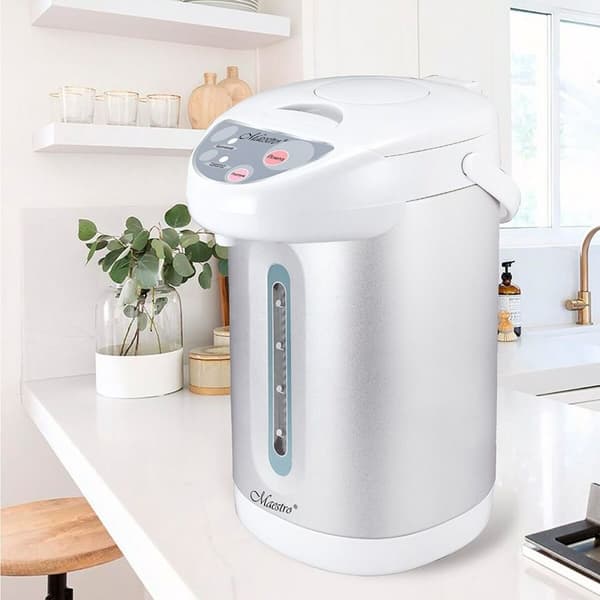 Vattenkokare Feel Maestro MR-084 Vit Grå Rostfritt stål Plast 750 W 4,5 L