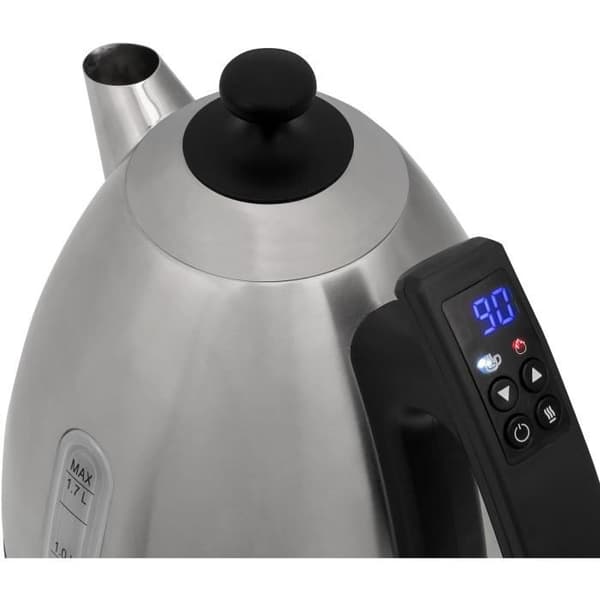 Tristar WK-3403 digital vattenkokare - 2200 W - Håll värmen - Rostfritt stål - 1,7 L