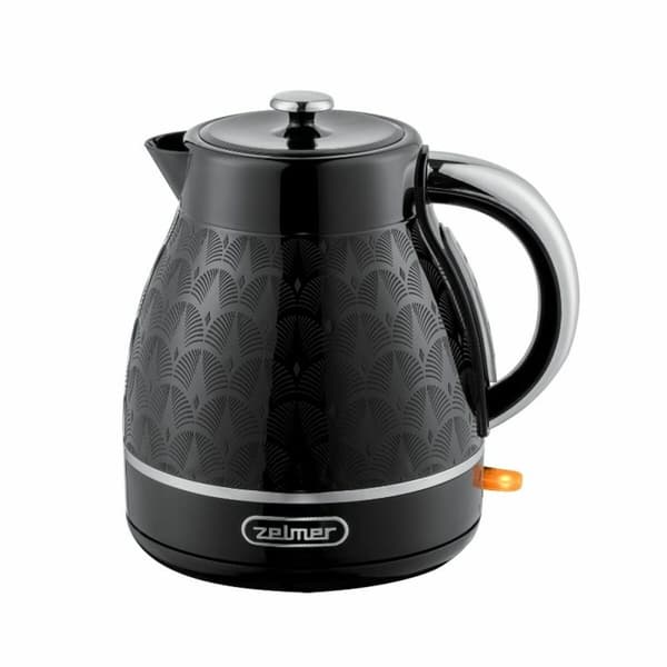 Kedel Zelmer ZCK7640 Hvid Sort Sølvfarvet Rustfrit stål Plastik 2200 W 1,7 L