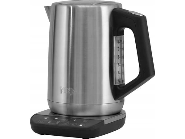 Ninja KT201EU, 1,7 L, 3000 W, Musta, Ruostumaton teräs, Muovi, Ruostumaton teräs, Säädettävä termostaatti, Veden tason ilmaisin
