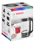 Miniatyrbild 5 av 5: Bosch TWK70B03 vattenkokare 1,7 L 2400 W Svart, Transparent