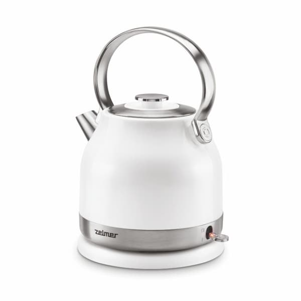 Zelmer ZCK7940 elkedel 1,5 L 2200 W Rustfrit stål, Hvid