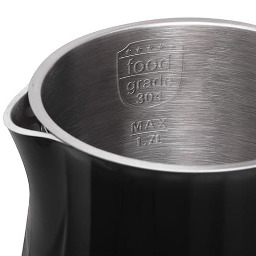 Adler AD 1350 1,7L temperaturstyrd LED-vattenkokare Svart