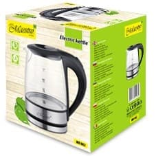Feel-Maestro MR062 vattenkokare 1,2 L Svart, Transparent 1630 W