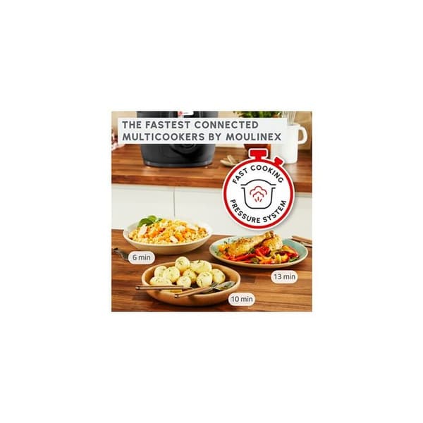 Moulinex slowcooker Moulinex Cookeo Wifi 9-i-1 intelligent högtrycksmultikokare CE952810
