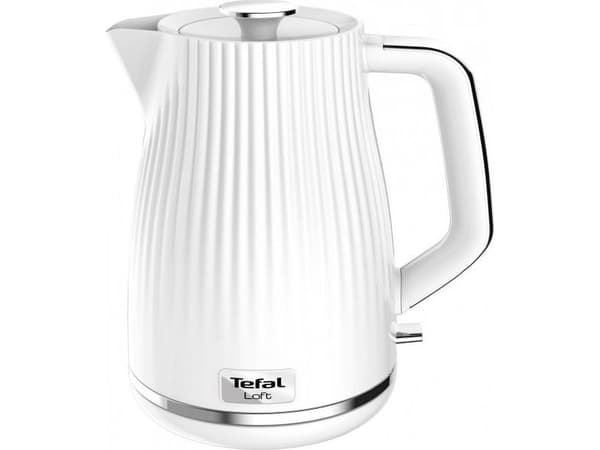 Tefal KO250130, 1,7 l, 2400 W, Vit, Överhettningsskydd