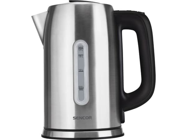 Sencor SWK1760BK, 1,7 L, 2400 W, Musta, Metalli, Säädettävä termostaatti, Veden tason ilmaisin