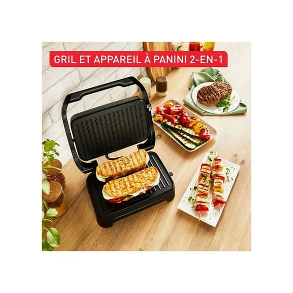 Grillkött Tefal Grill och paninimaskin Inicio Compact Grill GC270D10