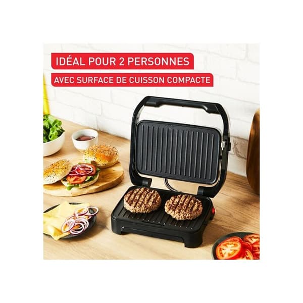 Grillkött Tefal Grill och paninimaskin Inicio Compact Grill GC270D10