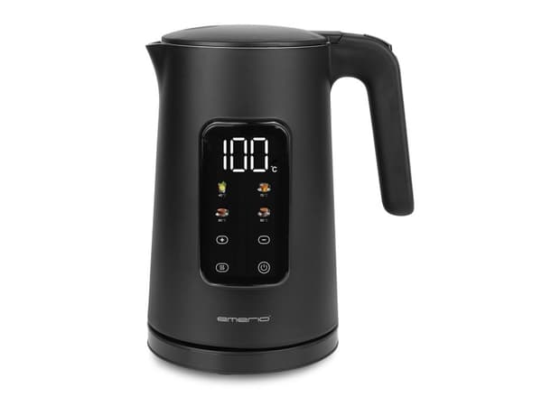 Emerio WK-132229, 1,7 l, 2200 W, Svart, Vattennivå indikator, Sladdlös, Hålla sig varm funktion