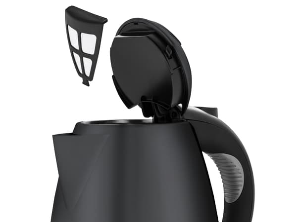 WMF Stelio 0413020072, 1,7 l, 2400 W, Svart, Rostfritt stål, Vattennivå indikator, Överhettningsskydd