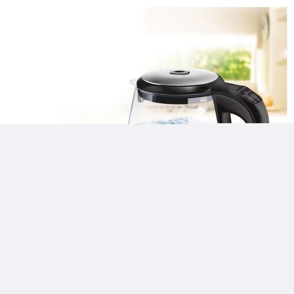 Sencor SWK2090BK Vattenkokare - 2 L - Glas och metall - Svart - 2200 W - Trådlös