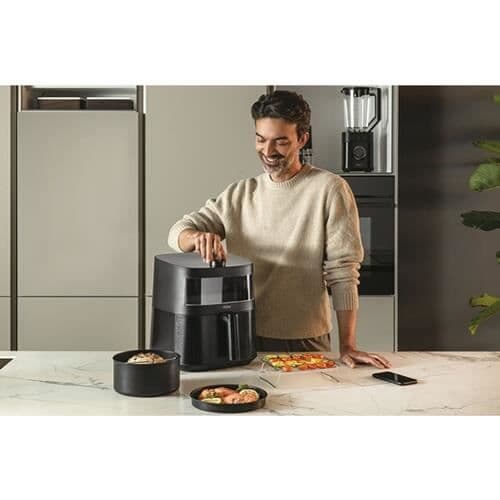 Tillbehör Fritös - Haier - Pizzabotten - Kompatibel Air Fryer - Mått 21,7x21,7x2,7 cm - Mångsidig