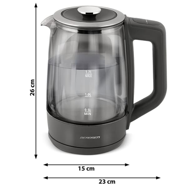 Elkedel 1,7l Berdsen BD-711 glas