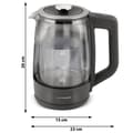 Miniatyrbillede 3 af 11: Elkedel 1,7l Berdsen BD-711 glas