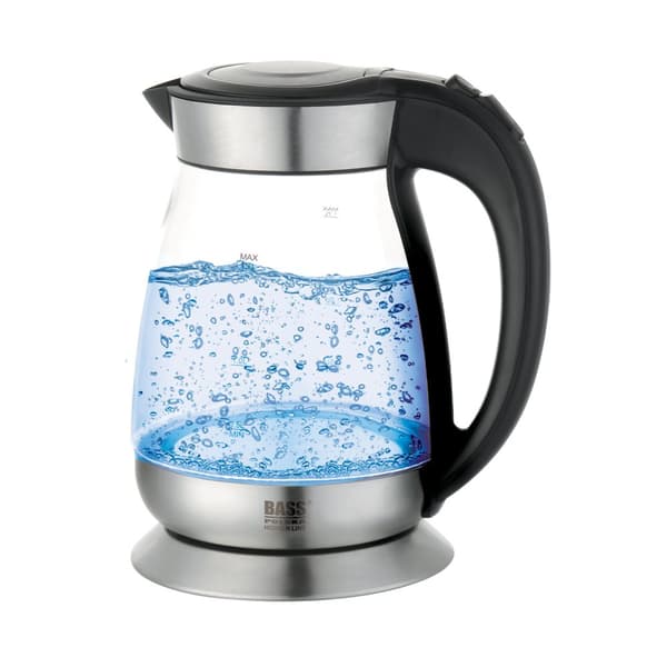 Elkedel, glas, 1,7 l