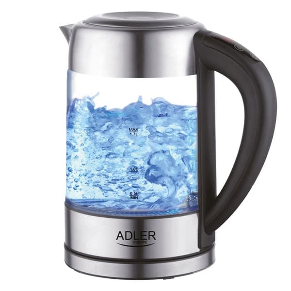 1,7L bakgrundsbelyst glaskokare med temperaturkontroll Adler AD 1247