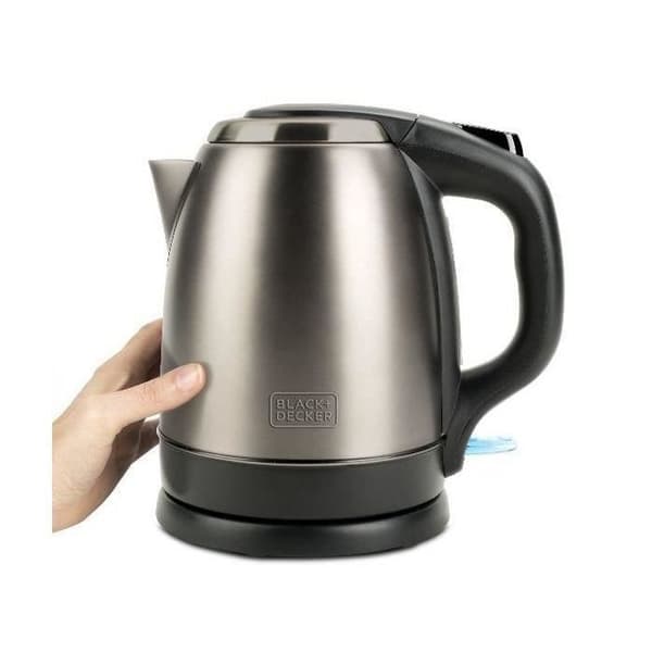 BLACK & DECKER - Vattenkokare - 1,2 L - 2200W - 360° bas - Rostfritt stål - BXKE2202E