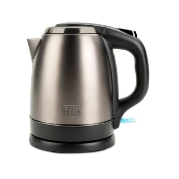 BLACK &amp; DECKER - Vattenkokare - 1,2 L - 2200W - 360° bas - Rostfritt stål - BXKE2202E