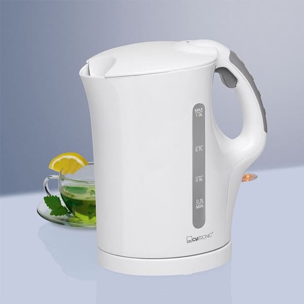 Elektrisk vattenkokare 1L 2200W Clatronic WK 3462 Vit