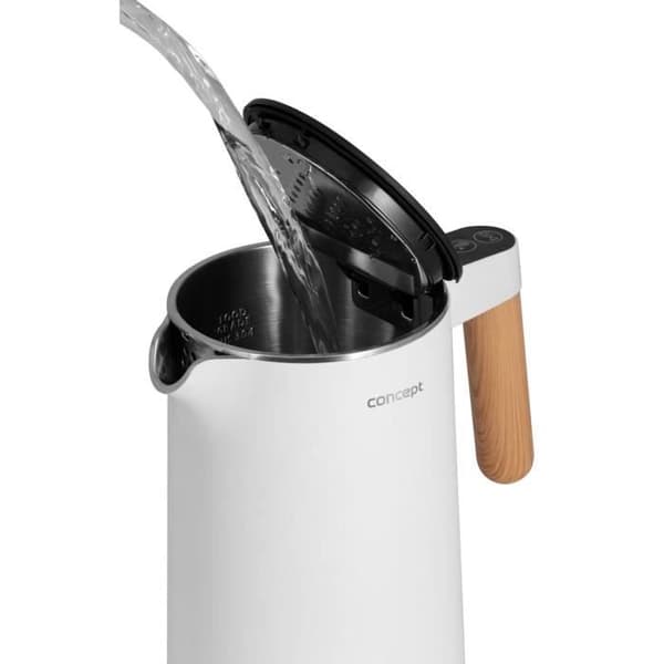 Elektrisk vattenkokare - KONCEPT - RK3300 - 1,5L - 2200W - Vit