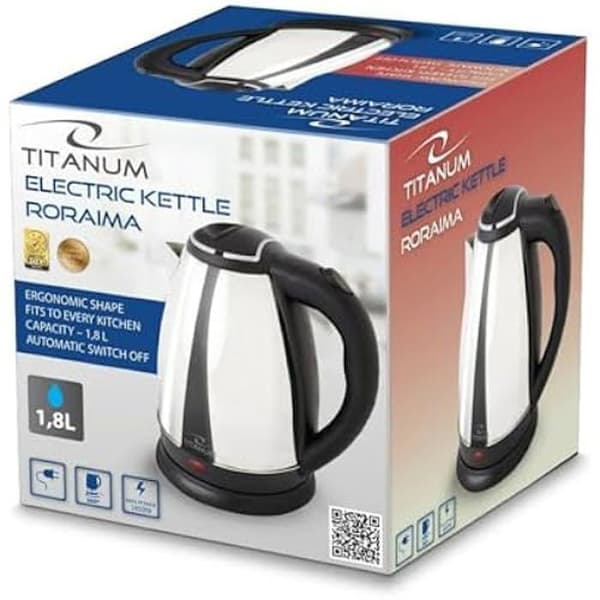 Esperanza TKK102S Vattenkokare Grå Rostfritt stål Plast 1800 W 1,8 L
