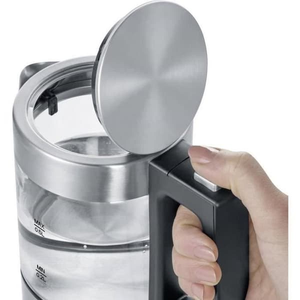 Kettle - SEVERIN - WK 3472 - 0.5 L - 1100W - Glas/Inox - 360° bas.