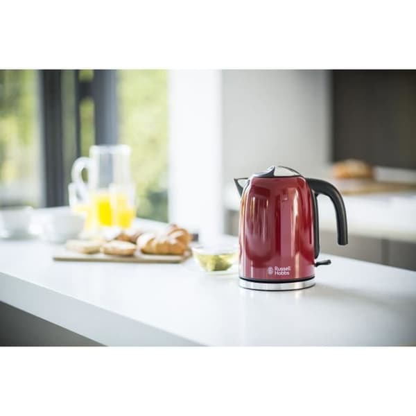 Vattenkokare - RUSSELL HOBBS - 20412-70 - Röd - 2400W - 1,7L - Snabbkokningszoner - Anti-kalkfilter