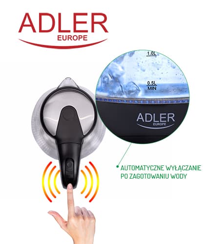 AD 1224 Lasinen vedenkeitin 1,5 L