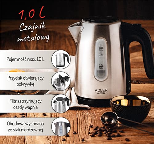 AD 1273 Metalkedel 1,0 L