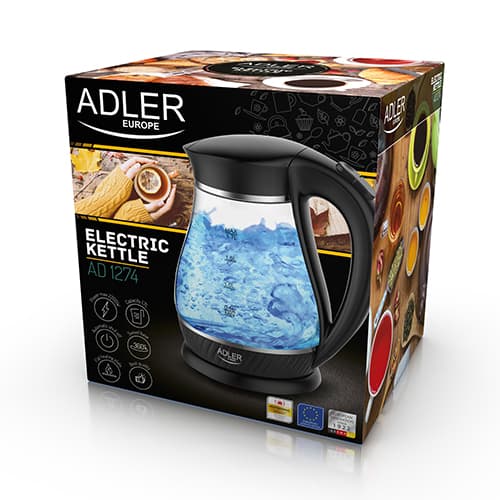 AD 1274 sort Glaskedel 1,7L