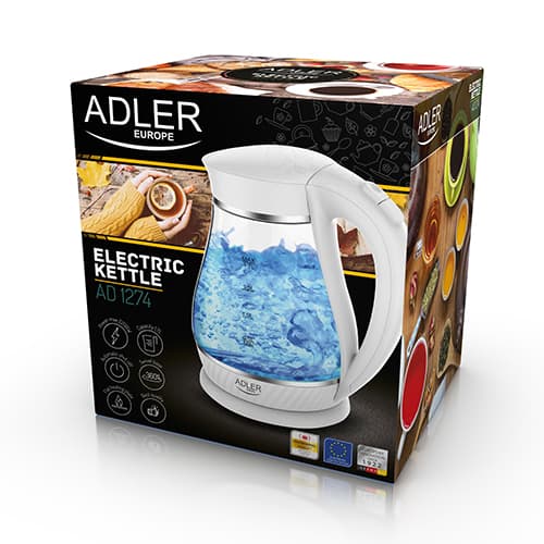 AD 1274 hvid Glaskedel 1,7L