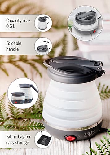 AD 1279 Silikone elkedel 0,6 L - turist