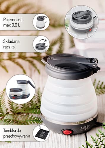 AD 1279 Silikone elkedel 0,6 L - turist