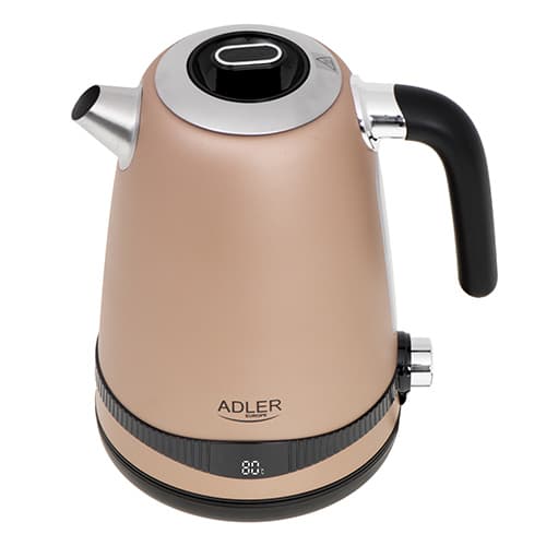 AD 1295 guld Metalkedel 1,7L med LCD & temperaturkontrol