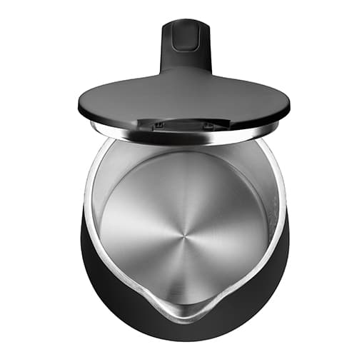 AD 1345 svart LED metall vattenkokare med temperaturkontroll 1,7L STRIX