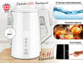 Miniatyrbild 9 av 11: AD 1345 vit LED metall vattenkokare med temperaturkontroll 1,7L STRIX