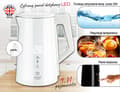 Miniatyrbild 10 av 11: AD 1345 vit LED metall vattenkokare med temperaturkontroll 1,7L STRIX