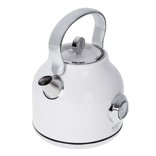 AD 1346 hvid Metalkedel med termometer 1,7L STRIX