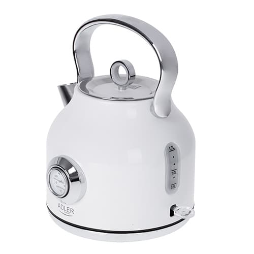 AD 1346 hvid Metalkedel med termometer 1,7L STRIX
