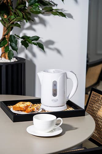 AD 1371 hvid Plastikkedel 0,8 L